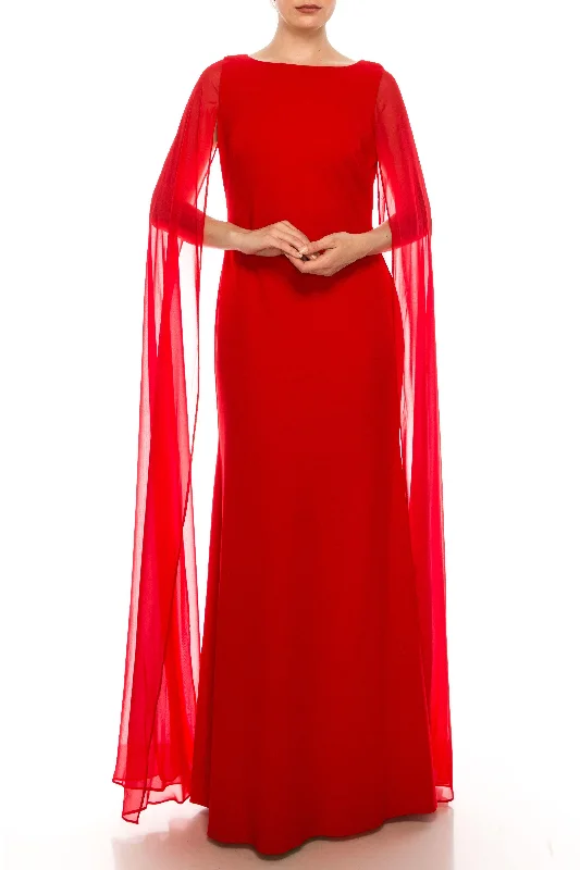 Alex Evenings 8160255 Long Formal Chiffon Dress