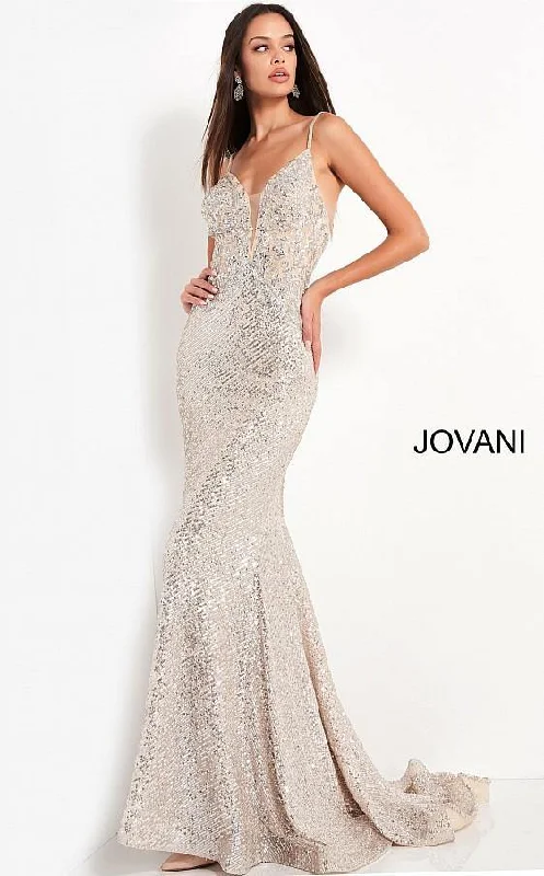 Jovani 05805 Prom Long Spaghetti Strap Sexy Dress