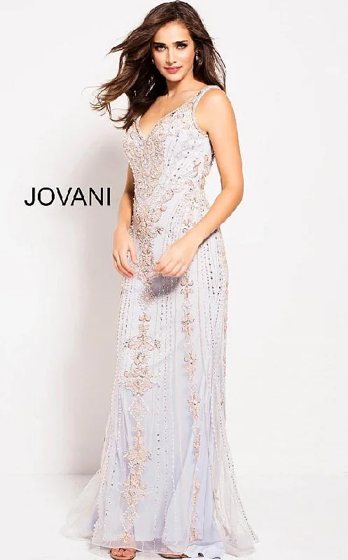 Jovani 60829 Prom Long Sleeveless Beaded Dress