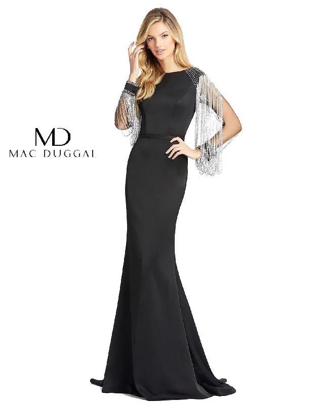 Mac Duggal 20116 Long Sleeve Formal Evening Dress