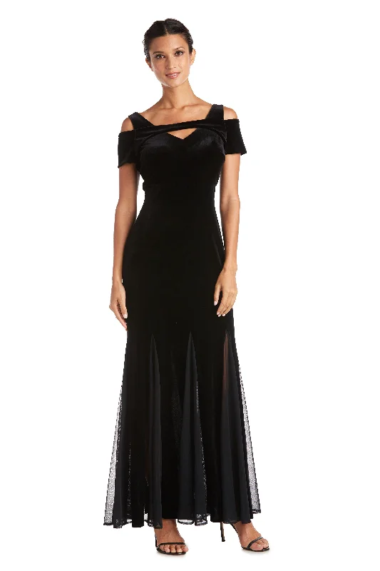 Nightway Long Formal Petite Velvet Dress 21999P