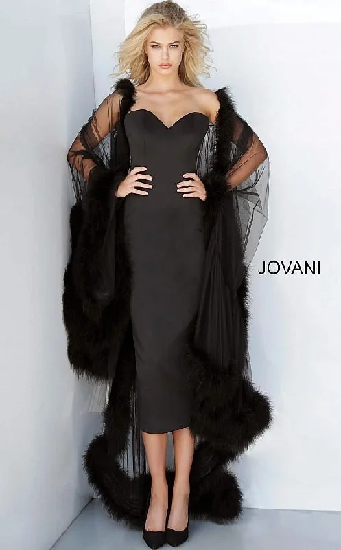 Jovani 02010 Tea Length Mother of the Bride Dress