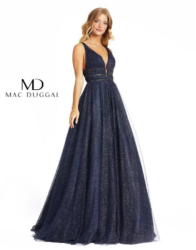 Mac Duggal 67342 Prom Long Sleeveless Ball Gown