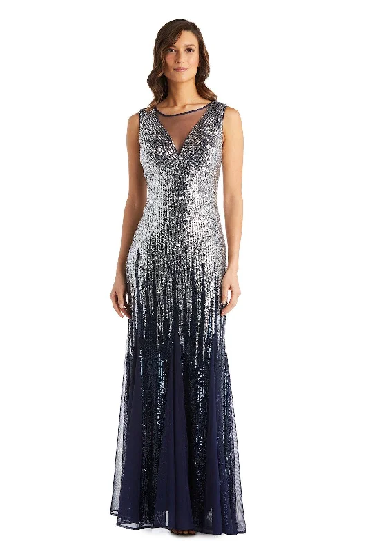 R&M Richards 7156 Long Formal Beaded Petite Dress Sale