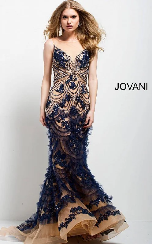 Jovani 41592 Prom Long Sleeveless Mermaid Dress