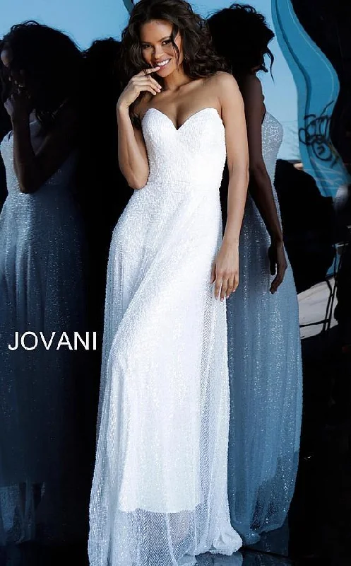 Jovani 66434 Prom Long Strapless Formal Evening Gown