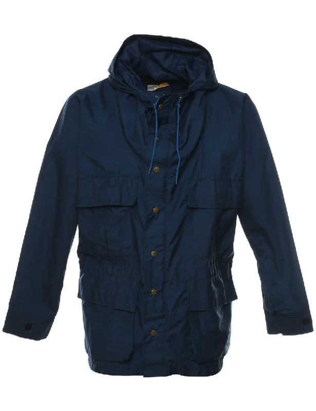 Eddie Bauer Navy Nylon Jacket - XS