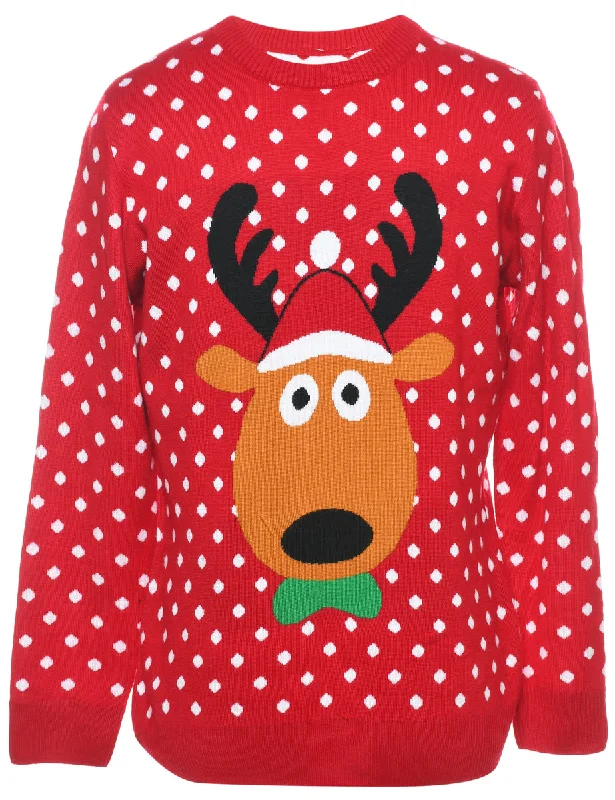 Festive Season Christmas Jumper - M