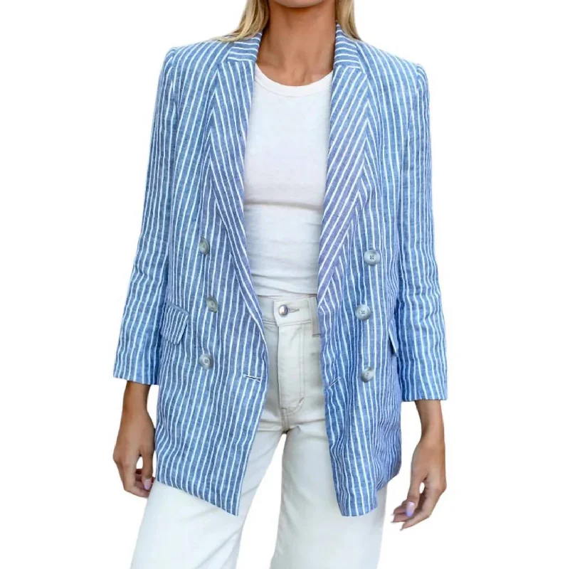 Lee Jacket In Blue Stripe