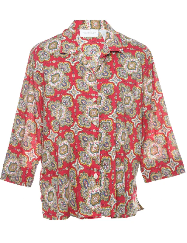 Floral Blouse - L