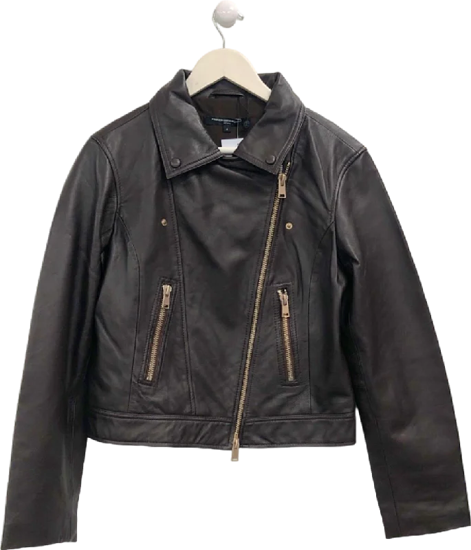 French Connection Black Biker Jacket UK S