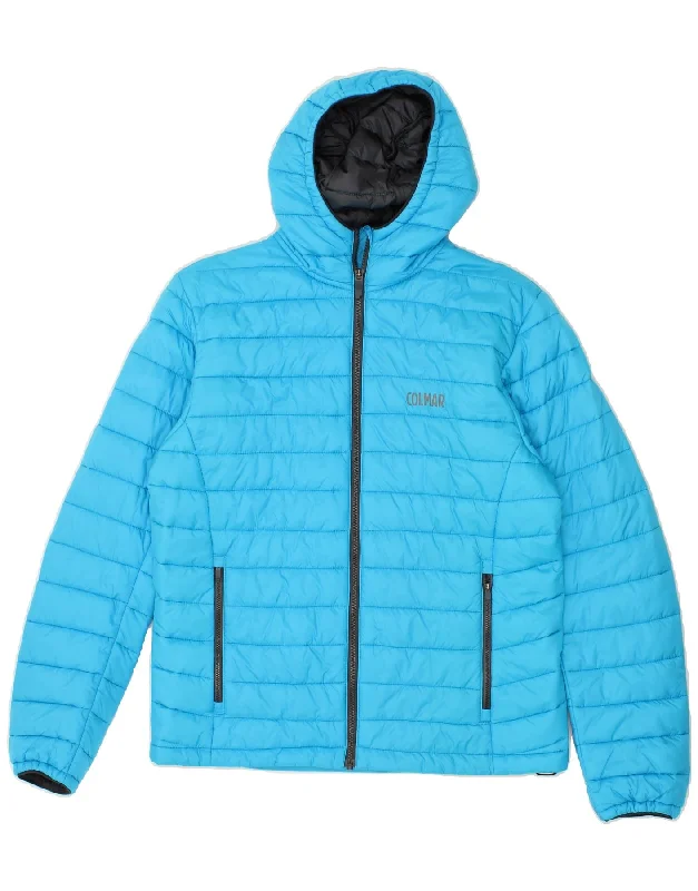 COLMAR Womens Hooded Padded Jacket IT 50 XL Blue