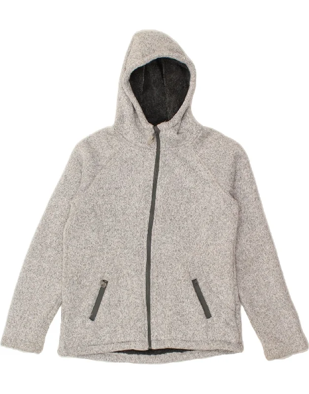 MOUNTAIN WAREHOUSE Womens Hooded Windbreaker Jacket UK 10 Small Grey