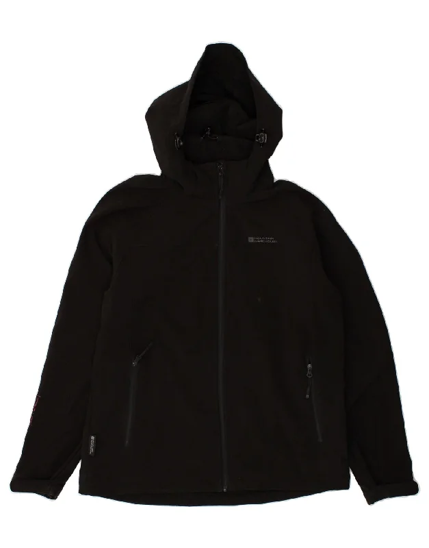 MOUNTAIN WAREHOUSE Womens Hooded Windbreaker Jacket UK 40 Large Black