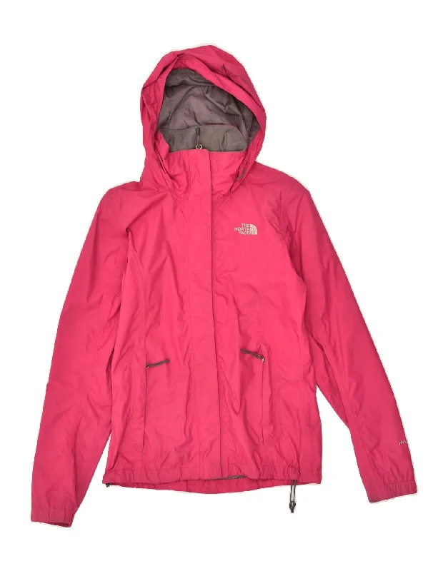 THE NORTH FACE Womens Hooded Rain Jacket UK 6 XS Pink Nylon