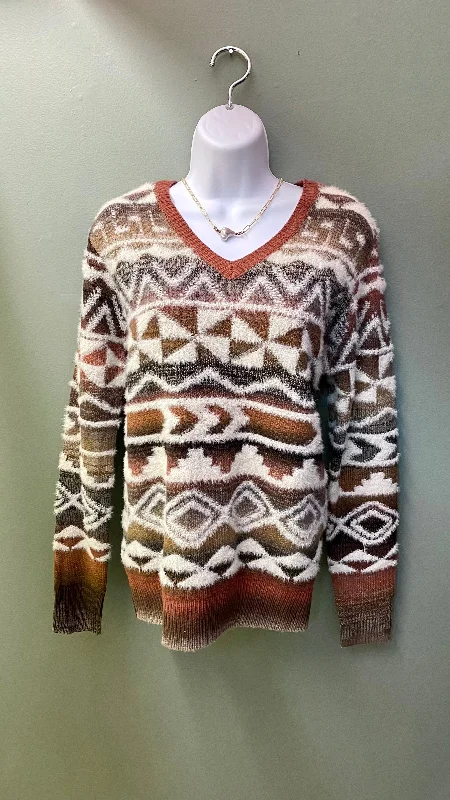 * Charlie B Rustic Patterned Sweater