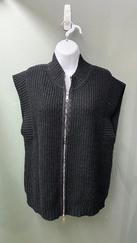 * Multiples Sweater Vest - Black