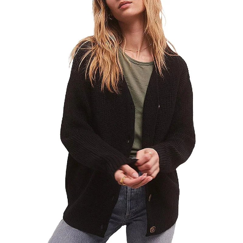 Z Supply Womens Fern V Neck Long Sleeve Cardigan Sweater