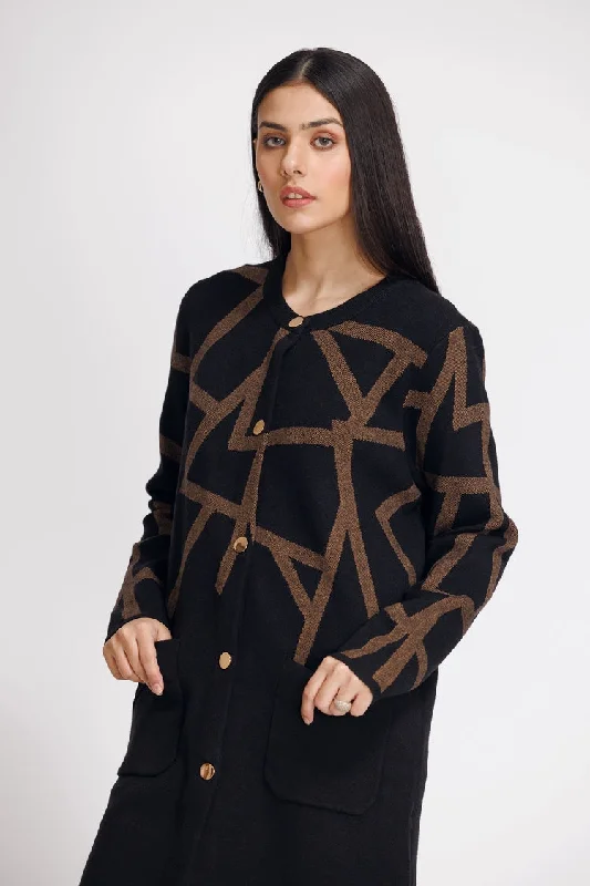 Ellena - Round Neck Cardigan Sweater