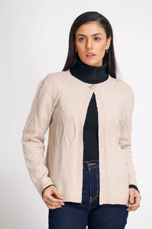 Ellena - Round Neck Cardigan Sweater