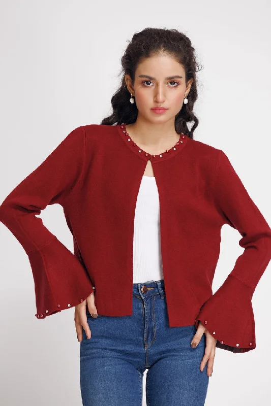 Ellena - Round Neck Cardigan Sweater