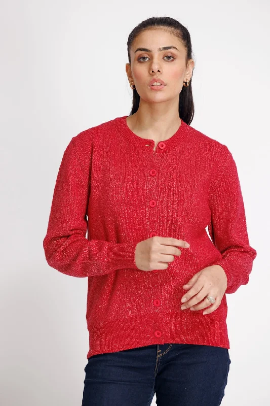 Ellena - Round Neck Cardigan Sweater