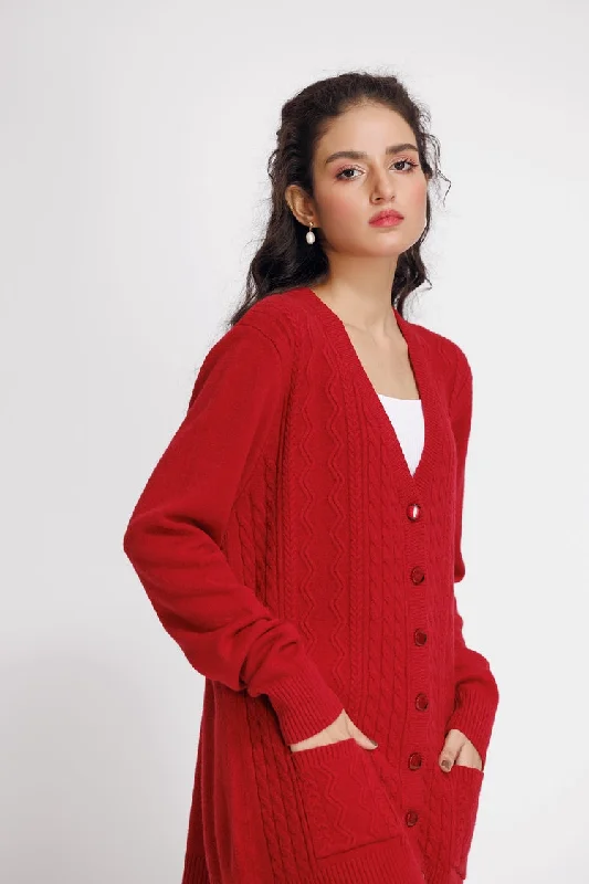 Ellena - V-Neck Cardigan Sweater