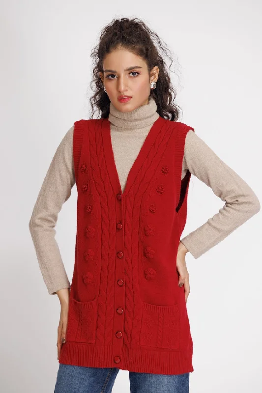 Ellena - V-Neck Cardigan Sweater