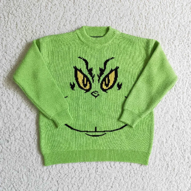 Kids knitted sweaters winter children green clothing baby soft pullovers