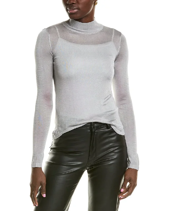 Milly Mock Neck Pullover