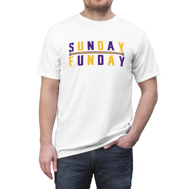 Unisex Cut & Sew Tee - White - Sunday FUNday