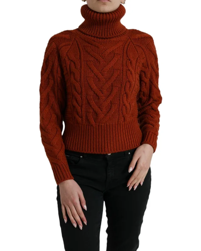 Dolce & Gabbana Wool Knit Turtleneck Pullover Sweater