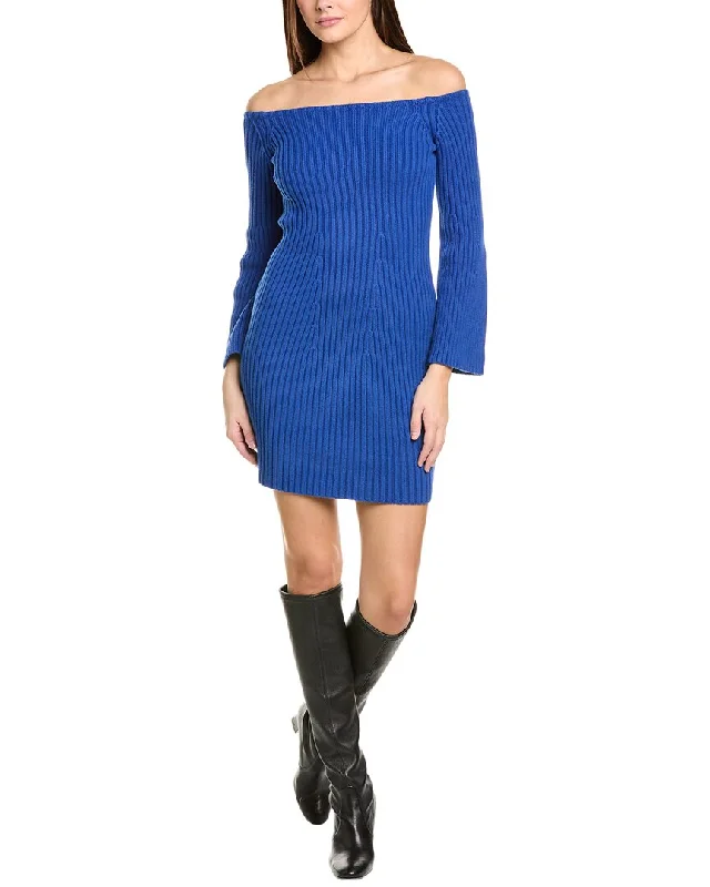 525 America Fashioned Rib Off-Shoulder Sweaterdress