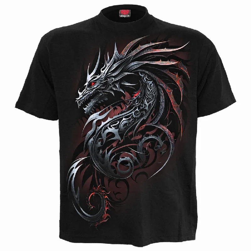 Dragon Shards - Front Print T-Shirt Black