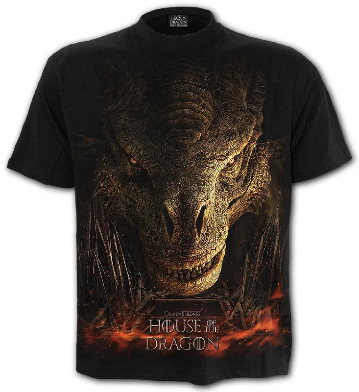 Hod - Dragon Throne - Front Print T-Shirt Black