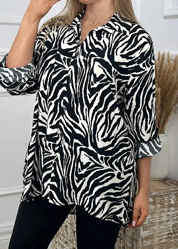 Judy Zebra Print Shirt