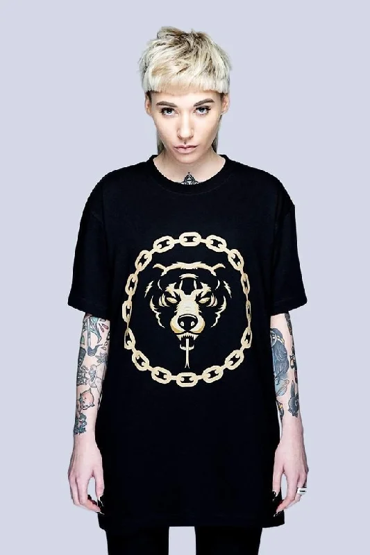 Mishka 2.0 Death Adder Chain T-Shirt - Gold or Turquoise