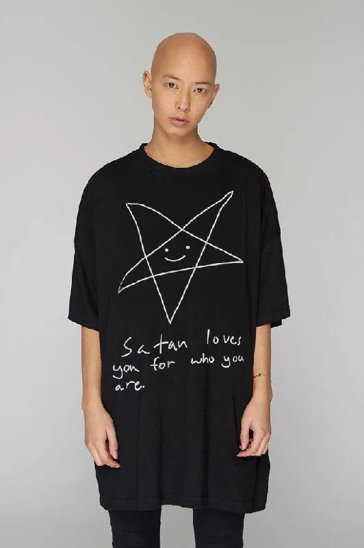 Satan Loves You Oversize T-Shirt - Unisex