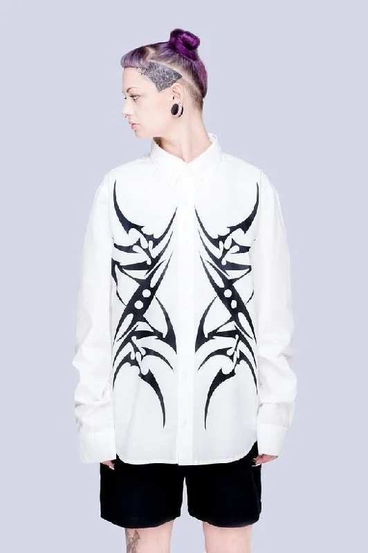 Tribal White Shirt - Unisex