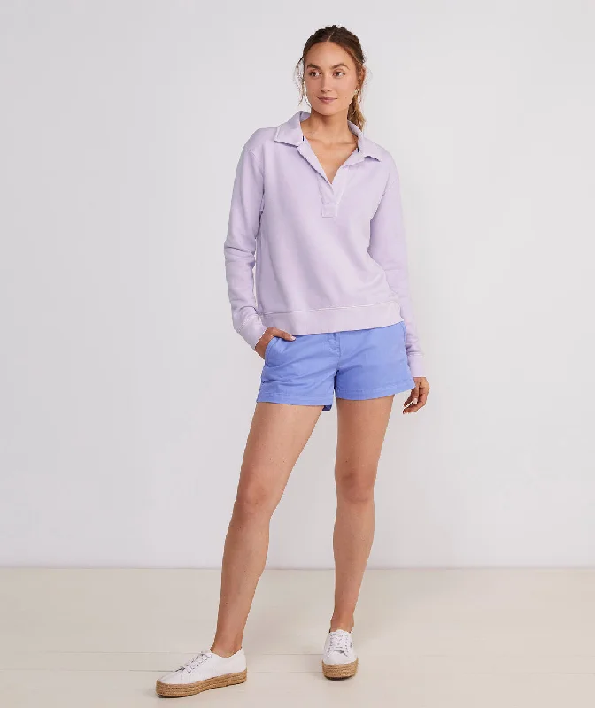 Vineyard Vines Women's Polo Popover Sweatshirt -  Sea Grape