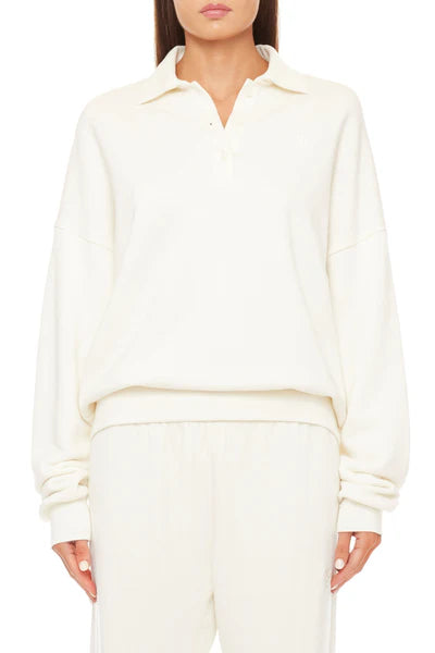 ETERNE~ Oversized polo sweatshirt